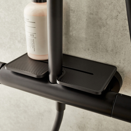 Душевая система (стойка) Jacob Delafon Metro E26589-BL с полкой фото