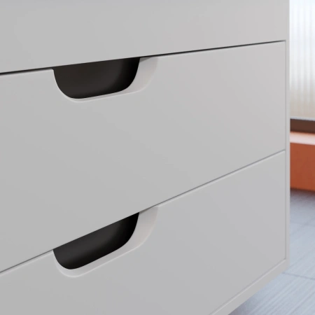 Тумба под раковину Uperwood Modul 100 2930205356 белая/графит фото