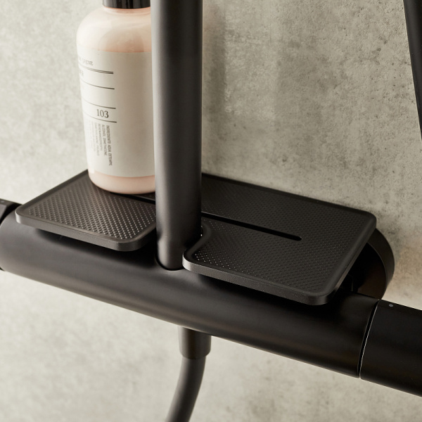 Душевая система (стойка) Jacob Delafon Metro E26589-BL с полкой фото