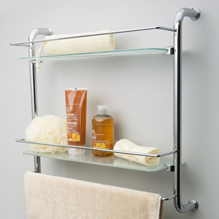 Двойная стеклянная полка WasserKRAFT K-2022 фото