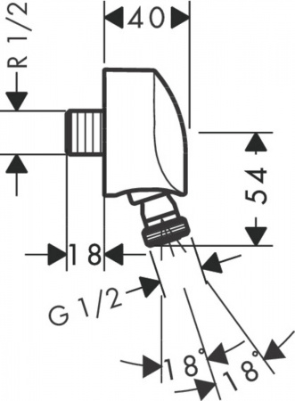 Шланговое соединение Hansgrohe FixFit Е 27505000 фото