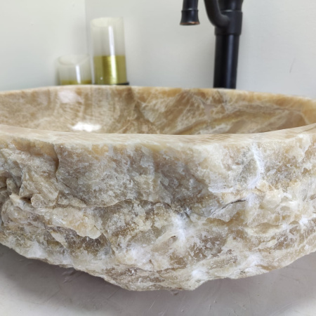 Накладная раковина из оникса Erozy Yellow EO-00463 (53*43*15см) фото