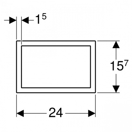 Облицовочная рамка клавиши смыва Geberit Sigma 60 115.641.GH.1 фото