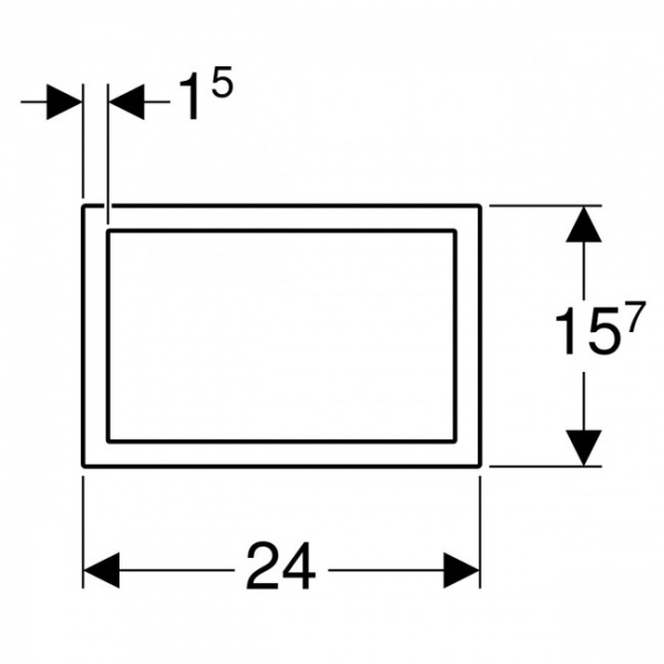 Облицовочная рамка клавиши смыва Geberit Sigma 60 115.641.GH.1 фото