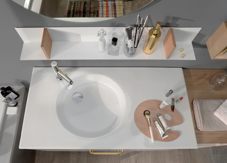 Раковина Jacob Delafon Odeon Rive Gauche EXAU112-Z-00 100 см фото