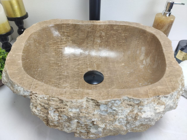 Накладная раковина из оникса Indo Erozy Sunset EO-00281 фото