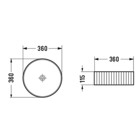 Накладная раковина Comforty 78728MW 00-00012531 36x36 белая матовая фото