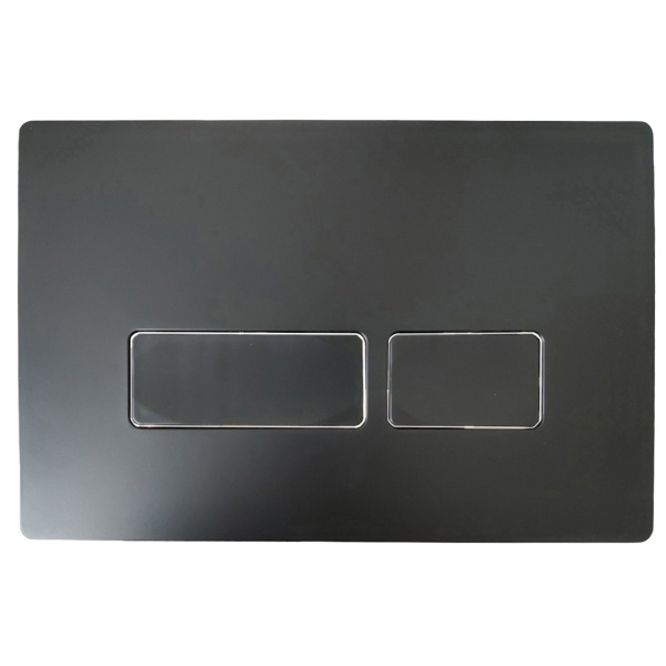 Кнопка смыва Cerutti SPA CR02BK черная матовая фото