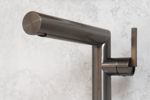 Смеситель для раковины Abber Perfekte 316 AF8A11BGG-L оружейная сталь брашированная фото