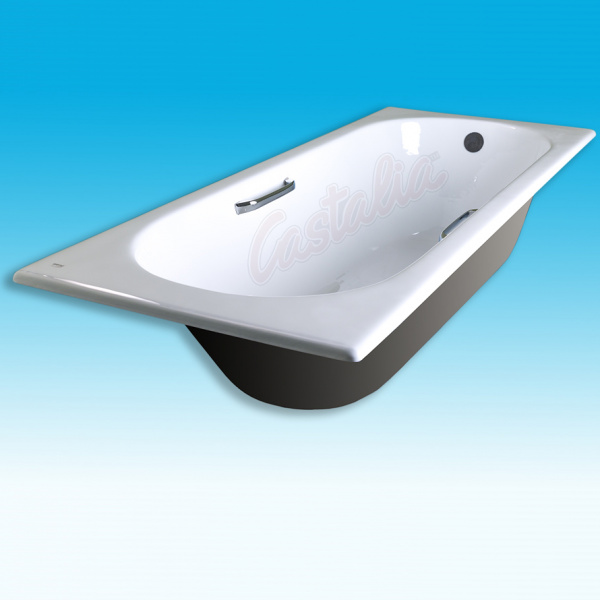 Чугунная ванна Castalia 170x70 с ручками фото