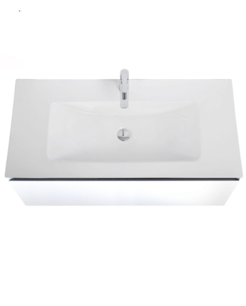 Тумба под раковину Art&Max Latina AM-Latina-1000-1C-SO-BM белая матовая фото