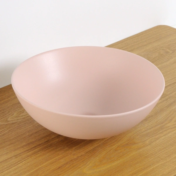 Накладная раковина GID 9081pkm 53403 36x36 розовая матовая фото