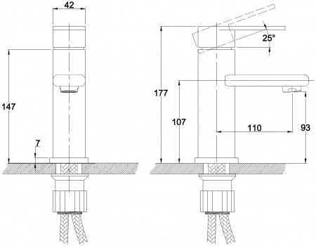 Смеситель для раковины Kaiser Arena 33011 фото