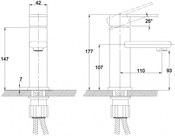 Смеситель для раковины Kaiser Arena 33011 фото