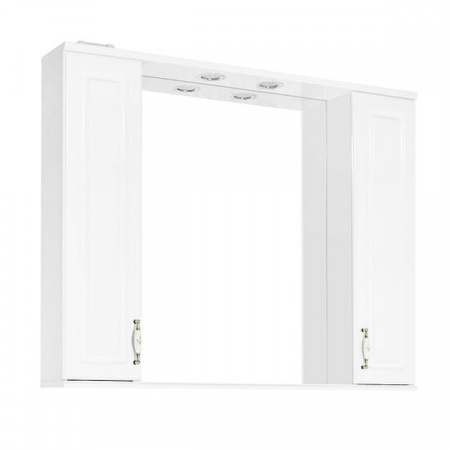 Зеркало-шкаф Style Line Олеандр 2-100 белый фото