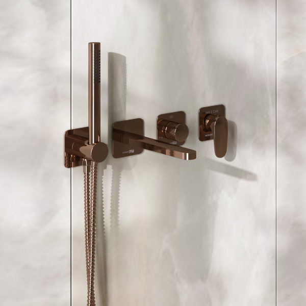 Смеситель для душа WasserKRAFT Asphe 7751 розовое золото фото