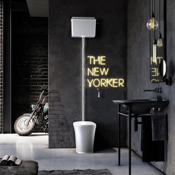 Унитаз с высоким бачком Kerasan The New Yorker 561830F белый матовый фото