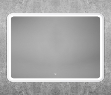 Зеркало с подсветкой Art&Max Genova AM-Gen-1000-800-DS-F-White 100x80 фото