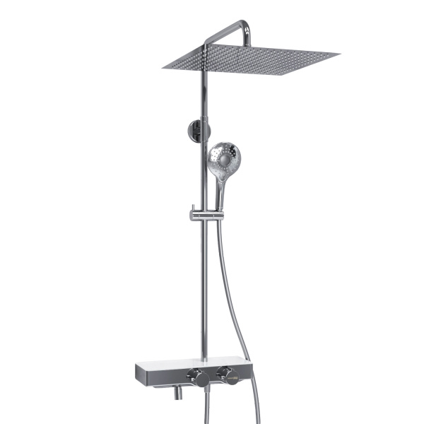 Душевая система (стойка) с термостатом WasserKRAFT Thermo A113.119.101.CH хромоникель фото
