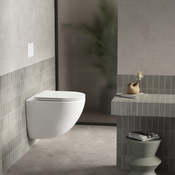 Подвесной унитаз со смывом торнадо Abber Bequem AC1131TC с закрытым дном фото