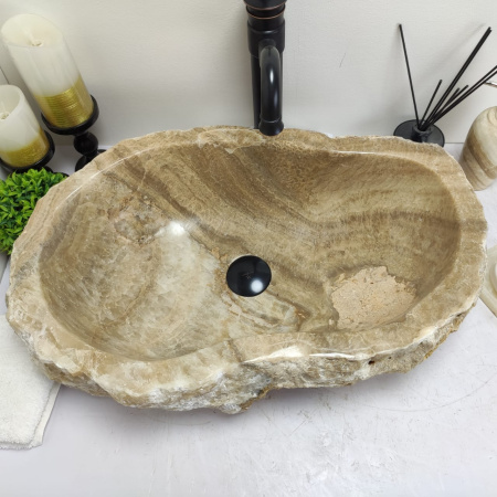 Накладная раковина из оникса Erozy Sunset EO-00741 (61*40*15см) фото