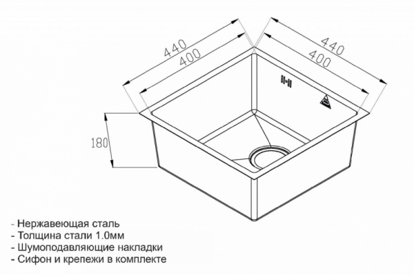 Мойка Zorg ST Hummer SH R 4444 FILO фото