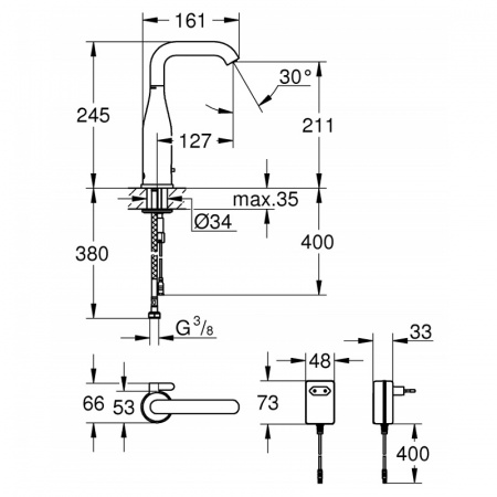 Смеситель для раковины Grohe Essence New E 36444000 фото