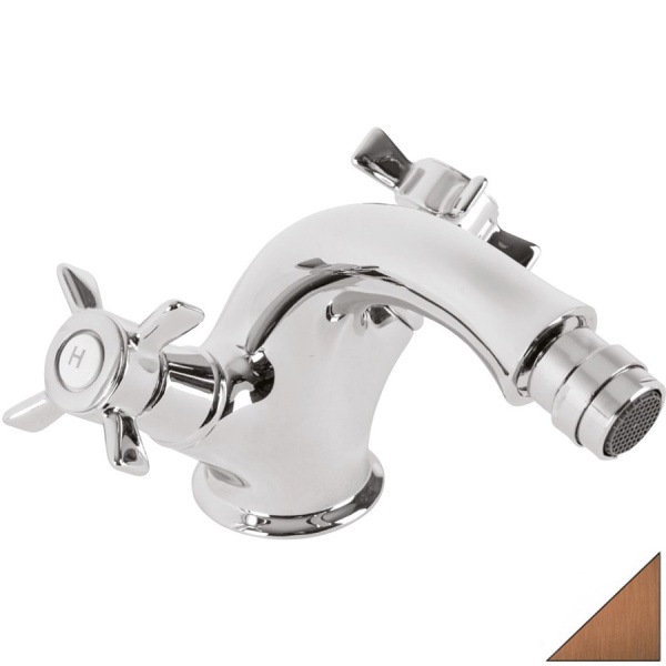 Смеситель для биде двухвентильный Cezares Lord LORD-BS1-02 бронза фото