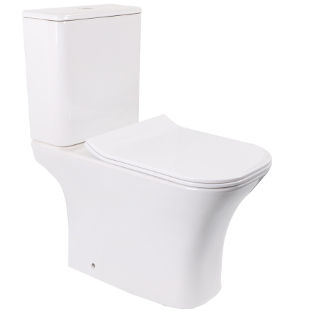 Унитаз напольный Cerutti SPA Vittore CT9240 с сиденьем, белый матовый фото