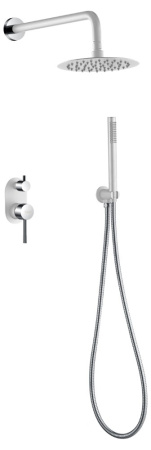Душевая система скрытого монтажа Boheme Uno 464-WCR белый/хром фото