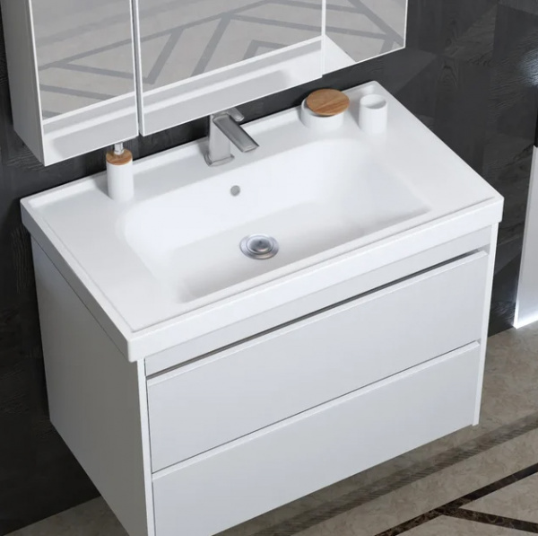 Тумба под раковину Smile Фреш 80 00-00002822 белая фото