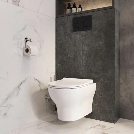 Клавиша смыва VitrA Root Square 740-2311 черная матовая фото