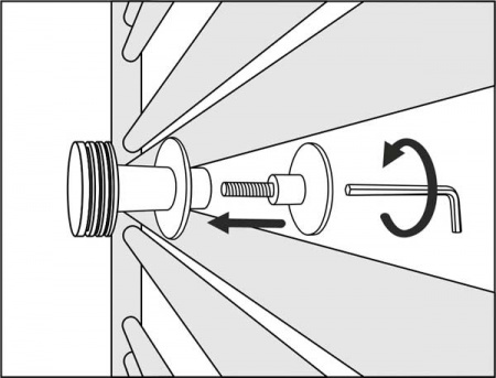 Вешалка для водяных полотенцесушителей Сунержа Каньон 03-2010-0003 золото фото