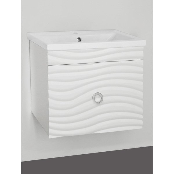 Тумба под раковину Style Line Вероника 60 ЛС-00000727 Люкс белая, PLUS фото