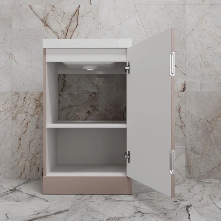 Тумба напольная Style Line Моно ЛС-00002453 санд пудровый фото