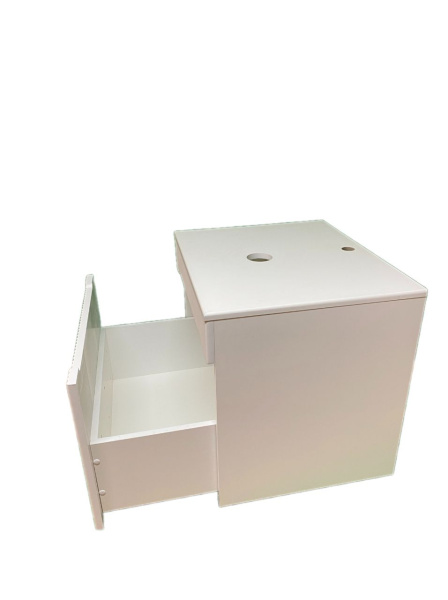 Тумба под раковину Sintesi Style STL.W7025 столешница белая / белая матовая фото