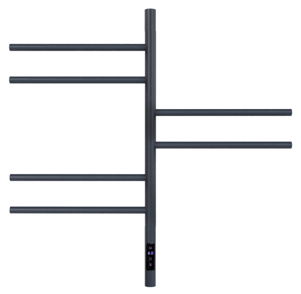 Электрический полотенцесушитель Vincea VTD-1S2CGE 43х80 графит, таймер фото