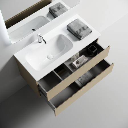 Тумба под раковину Sancos Folk FL100LCP капучино фото