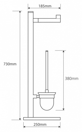 Стойка для туалета Bemeta Omega 104836012 фото