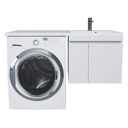 Тумба под стиральную машину Uperwood Magenta 5930205159 белая матовая фото