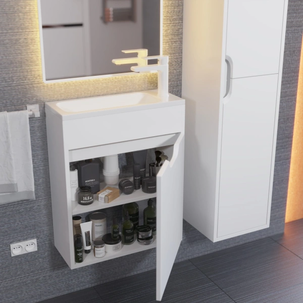 Тумба под раковину Uperwood Modul 50 2930205358 белая фото