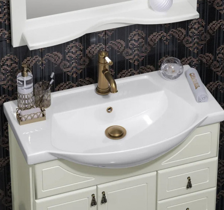 Мебель для ванной Opadiris Клио 75 слоновая кость фото