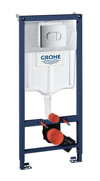 Инсталляция для подвесных унитазов Grohe Rapid SL Solido 3-в-1 38981000 с кнопкой смыва фото