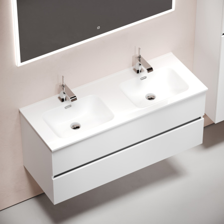 Тумба под раковину Sancos Urban UR120-2W белый глянец фото