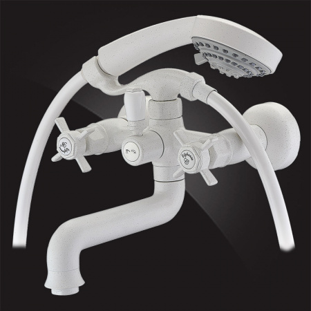 Смеситель для ванны с душем Elghansa Praktik 2312660-Stone White фото