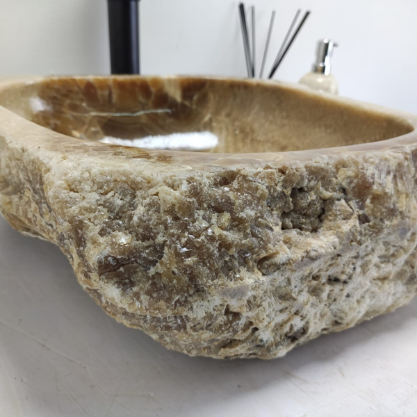 Накладная раковина из оникса Erozy Sunset EO-00460 (42*42*15см) фото