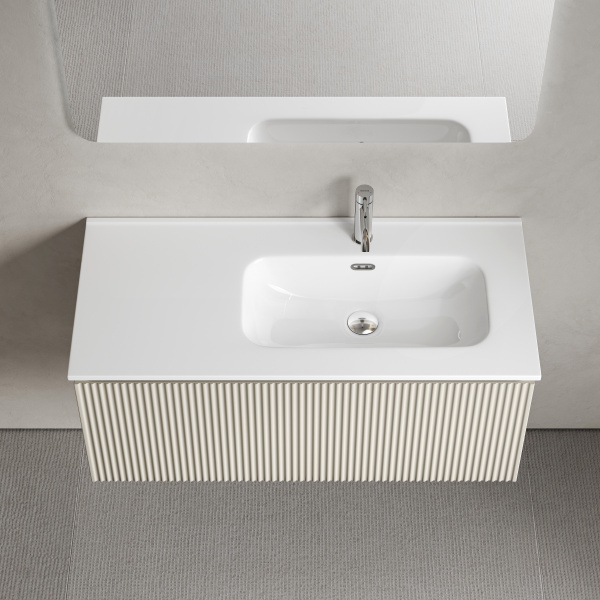 Тумба под раковину Sancos Snob R 1.0 SNR1.0100RCE Beige Soft фото