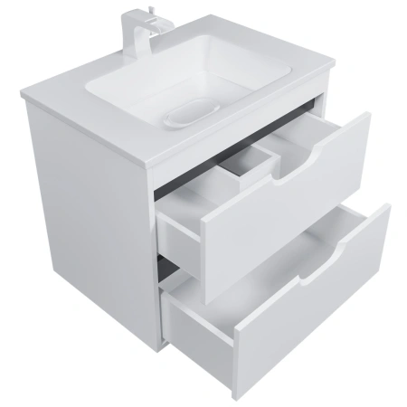 Тумба под раковину Uperwood Modul 65 2930205354 белая/графит фото