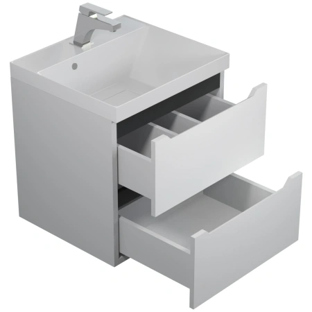 Тумба под раковину Uperwood Tanos 50 2191020002 белая/графит фото