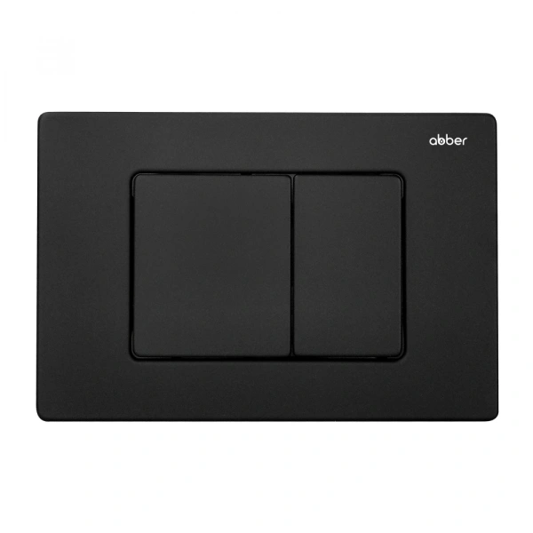 Кнопка смыва Abber AC0120MB черная матовая фото